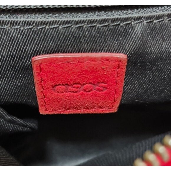ASOS Red Suede Mini Crossbody Bag – Small Shoulder Purse - Picture 8 of 13